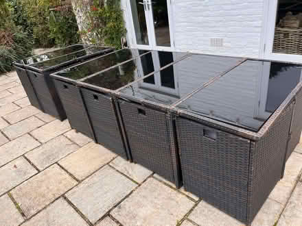 Photo of free Rattan Garden Furniture Set: table for 4 and 8 (Burley BH24) #4