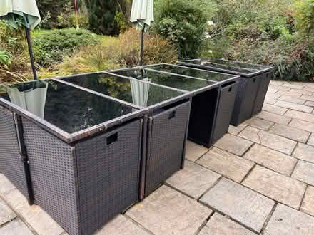 Photo of free Rattan Garden Furniture Set: table for 4 and 8 (Burley BH24) #3