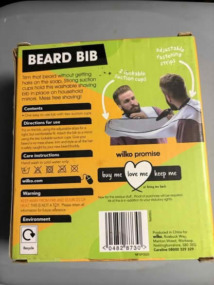 Photo of free Beard Bib. NEW (Westbury Wilts BA13) #2