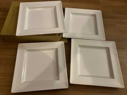 Photo of free 4x white mains plates (ME1) #1
