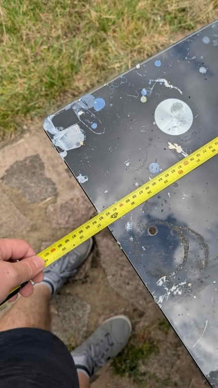 Photo of free Glass computer desk (Bushey, WD23) #3