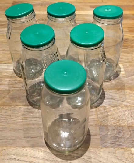 Photo of free 6 x 500ml glass storage jars with press-on lids (Kings Heath B14) #1