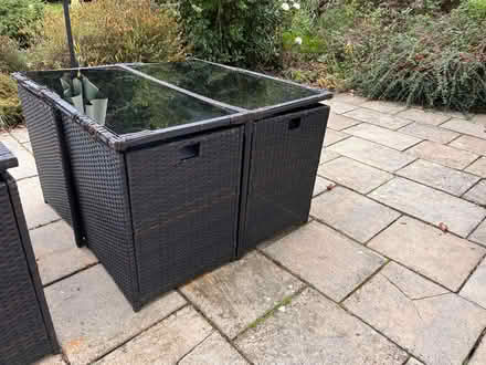Photo of free Rattan Garden Furniture Set: table for 4 and 8 (Burley BH24) #2