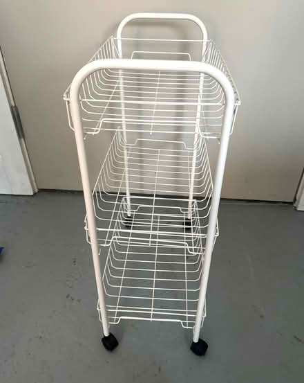 Photo of free White Compact Storage Caddy (Hackney Wick) #3