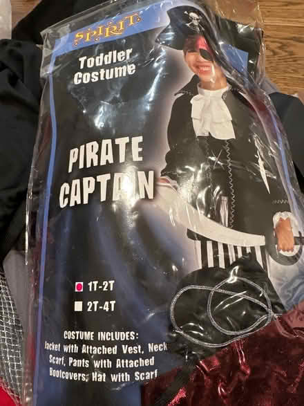 Photo of free Toddler pirate 1yr costume (Mountain View) #1