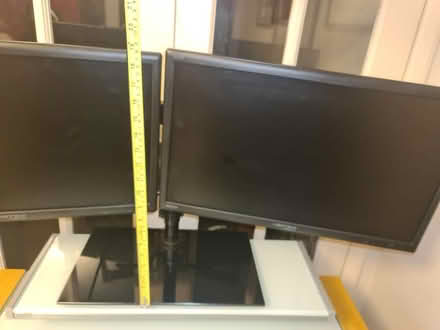 Photo of free Two 22" monitors on monitor stand (RG12) #3