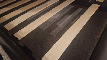 Photo of free King size bedframe faux leather (Great glen, LE8) #3