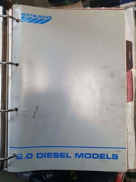 Photo of free Austin Rover 2 litre Diesel Repair Manual (Booker HP12) #2