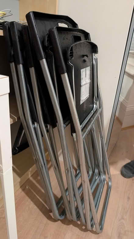 Photo of free 5 black Ikea chairs (W14) #1