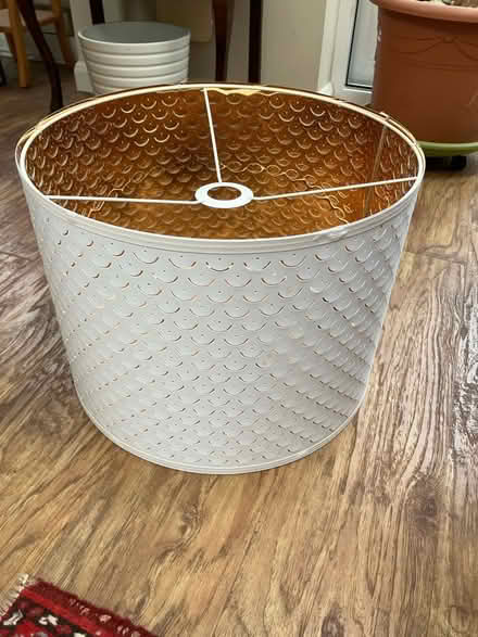 Photo of free White lamp shade with copper inside (Ruislip UB10) #1