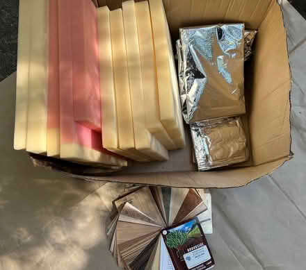 Photo of free Foam, mylar & wood veneer samples (Sun Valley) #1