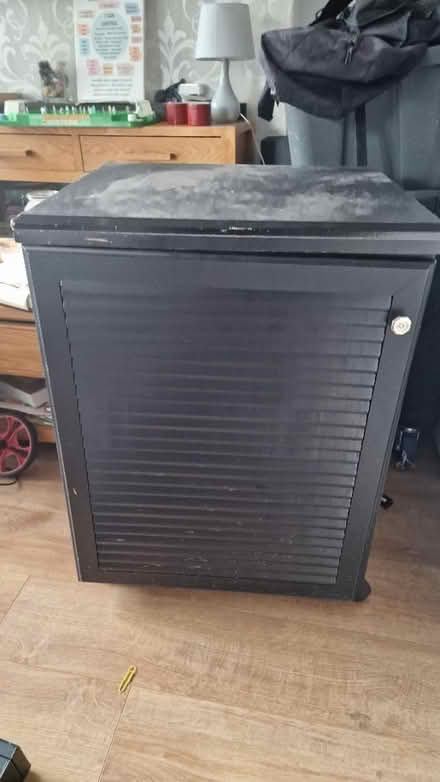Photo of free Black sewing machine table/cabinet (Whitefield) #1