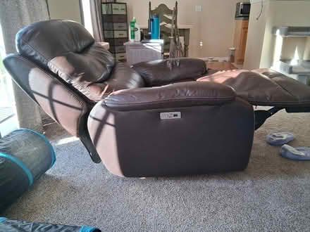 Photo of free Power Leather Recliner (Howell Twp. Byron Rd/M59) #2