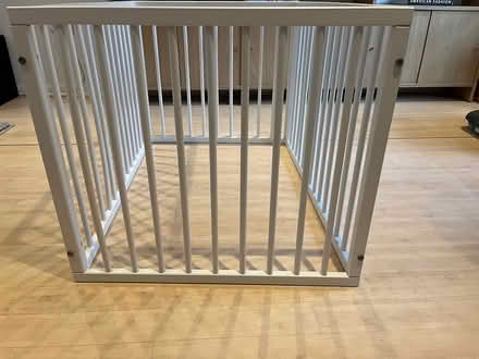 Photo of free Small wooden playpen -pick up only (Hitchin) #4