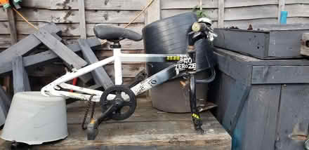 Photo of free 16" kids MTB Frame and Forks (Letchworth SG6) #1