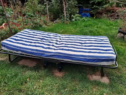 Photo of free Folding Camp Bed With Mattress (Hornchurch RM12) #1