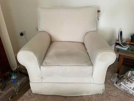 Photo of free 2 Arm chairs, Cream (Exmouth EX8) #1