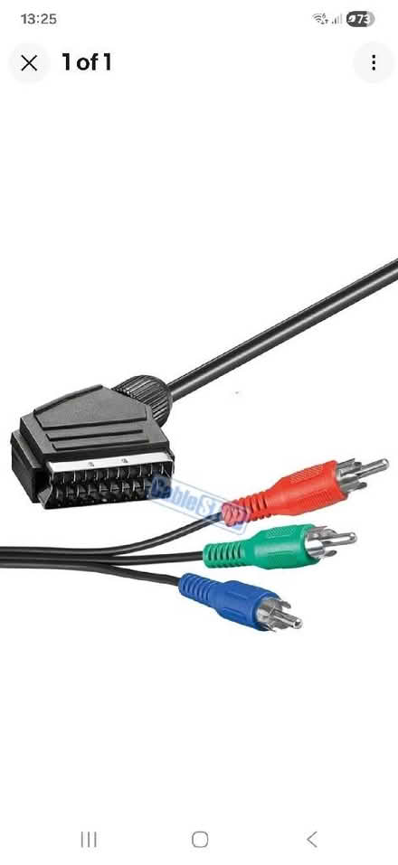 Photo of Scart to component cable (Grange-over-Sands LA11) #1