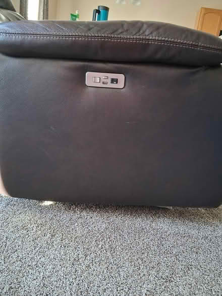 Photo of free Power Leather Recliner (Howell Twp. Byron Rd/M59) #3