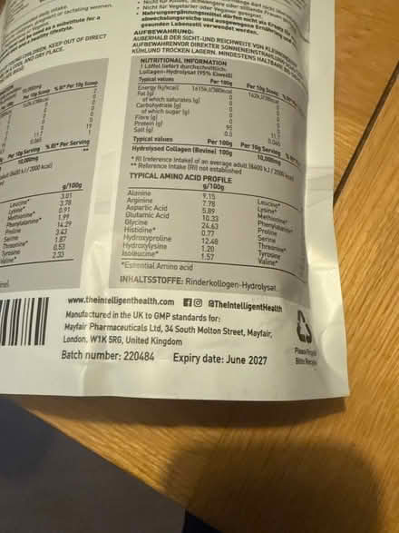 Photo of free Collagen powder (Camberley GU15) #2