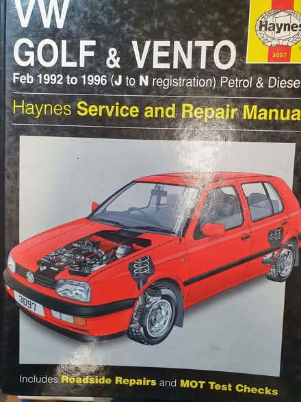Photo of free Haynes VW Golf & Vento 1992/96 (Booker HP12) #1