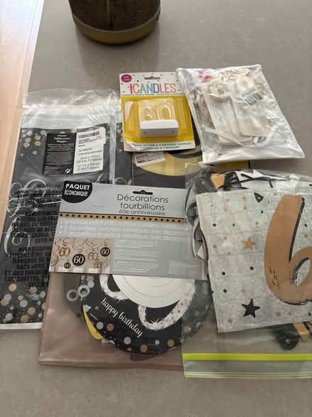 Photo of free Assorted 60th party items (Coulsdon) #1
