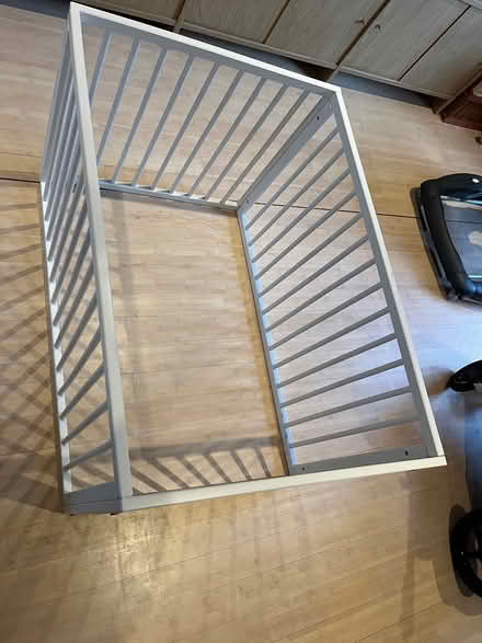 Photo of free Small wooden playpen -pick up only (Hitchin) #1