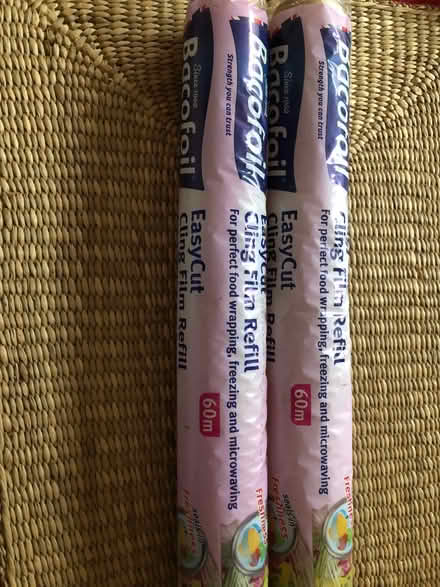 Photo of free 2 unopened 60m rolls of Bacofoil clingfilm 35cm wide (Summertown OX2) #1