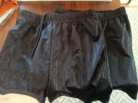 Photo of free 2 pairs of school pe shorts age 12, black (Woodlesford LS26) #1