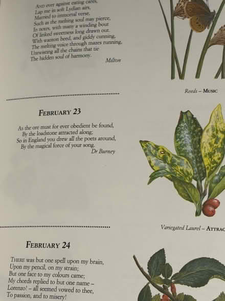 Photo of free The Floral Birthday Book (Westbury Wilts BA13) #4