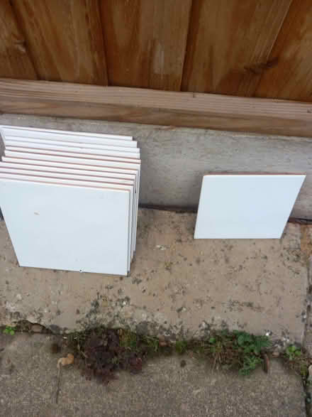 Photo of free White tiles (Barnard's Green WR14) #1