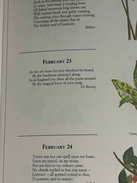 Photo of free The Floral Birthday Book (Westbury Wilts BA13) #3