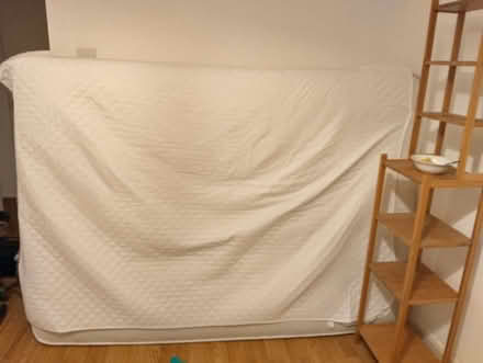 Photo of free Mattress, UK Double 135 x 190 cm (4'6" x 6'3"), (Stoke Newington N16) #1