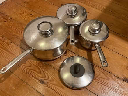 Photo of free Set of three saucepans (North Hinksey OX2) #1