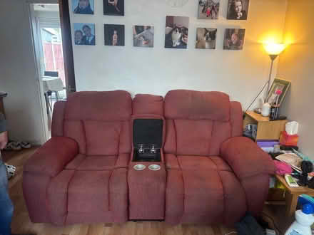 Photo of free Red two seater electric recliner sofa (Hednesford WS12) #1