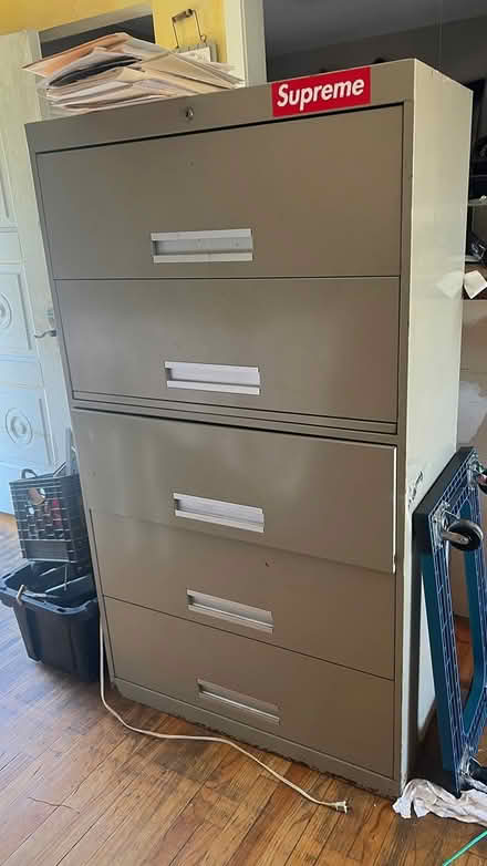 Photo of free Metal filing cabinet (Shelton near HS) #1