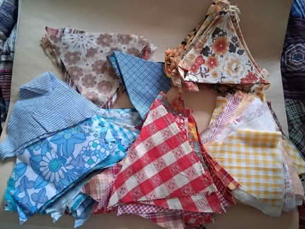 Photo of free Large bundle of cloth triangles (Hauxton) #1