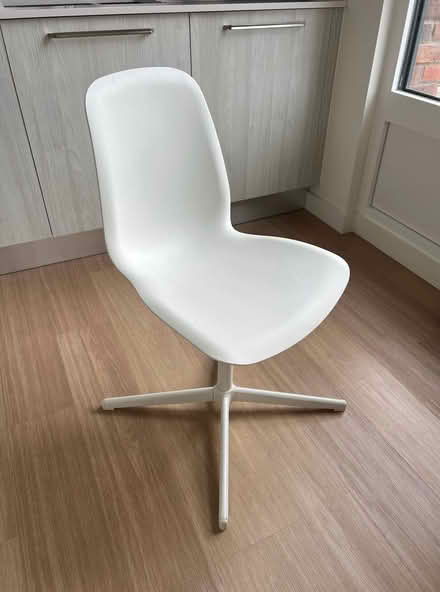 Photo of free White Ikea Desk Chair (E14) (Poplar Riverside) #1