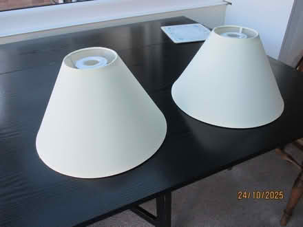 Photo of free 2 cream lamp shades (Bixley IP5) #1