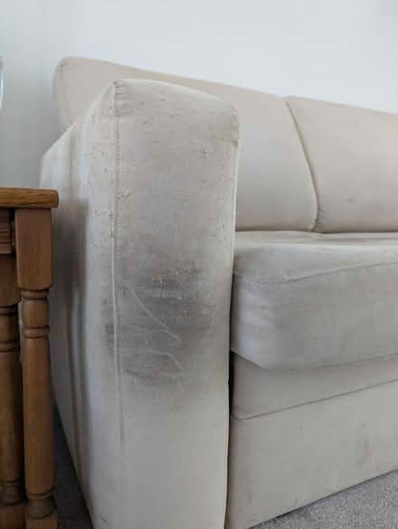 Photo of free Cream double sofa bed (New Arley) #4