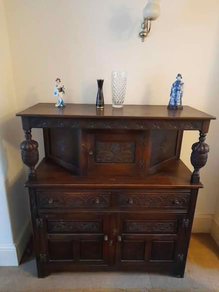 Photo of free Oak dresser cabinet (Exmouth EX8) #1