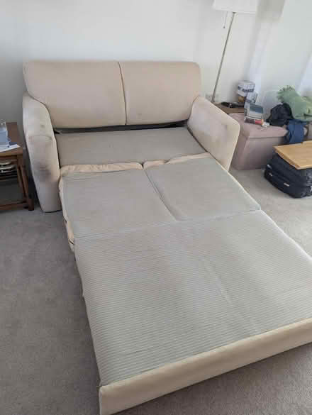 Photo of free Cream double sofa bed (New Arley) #3