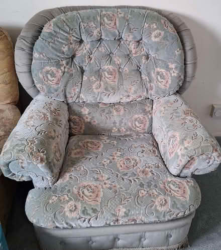 Photo of free Upholstered armchair (Jackmans Estate SG6) #1