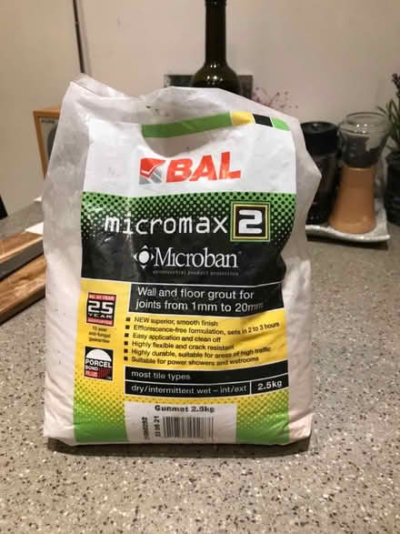 Photo of free Wall and floor tiling grout (Shepherds Bush) #1