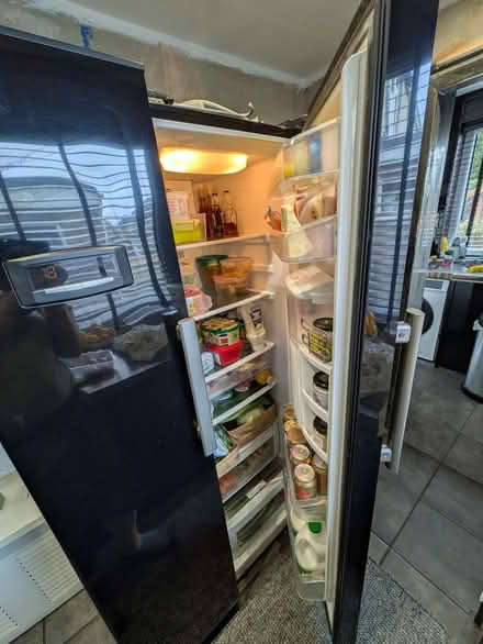 Photo of free Black American style fridge freezer (Torrisholme LA4) #1