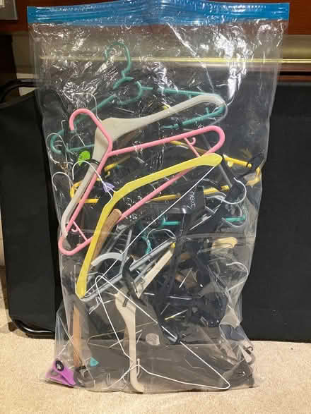 Photo of free Clothes hangers and spacers (Coulsdon, nr, train station) #1