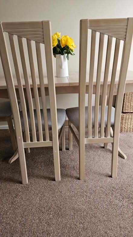 Photo of free Dining table and 6 chairs. (Chickenley WF12) #3