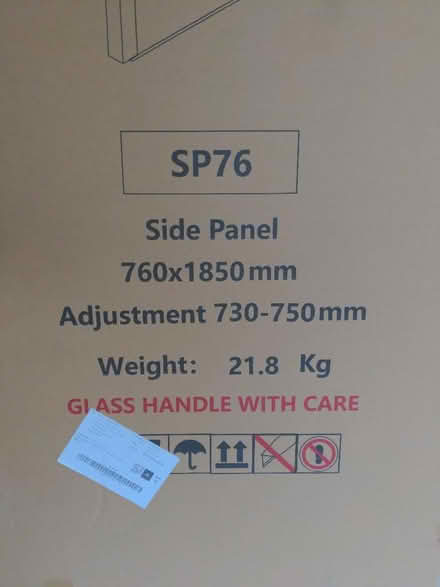 Photo of free Shower enclosure end panel (Chargrove GL53) #4