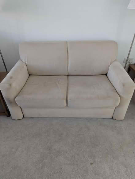 Photo of free Cream double sofa bed (New Arley) #1