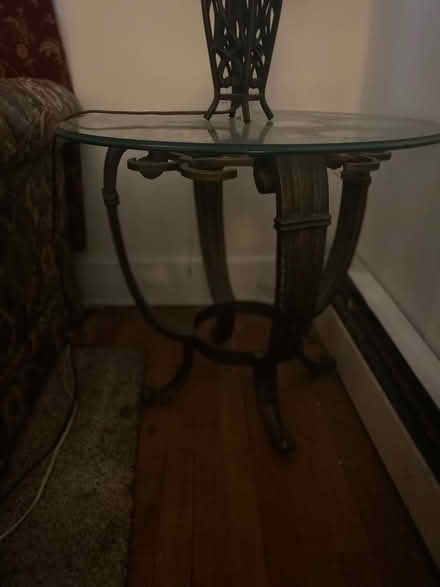 Photo of free Wrought iron end table (Clifton, NJ) #3